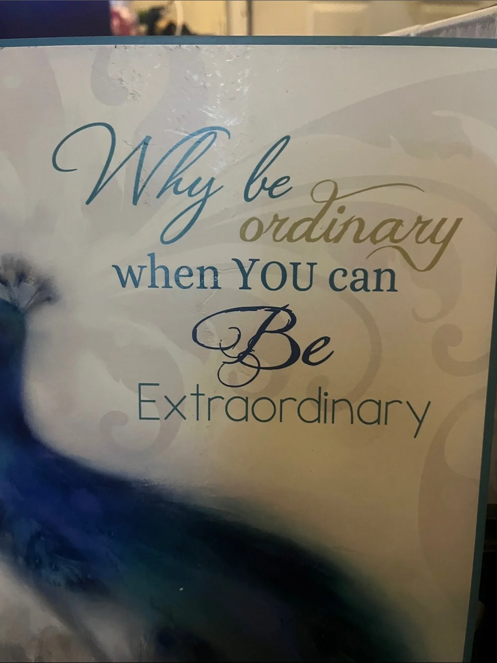 Blue Green Peacock Wall Art – Why be ordinary when you can Be Extraordinary 541